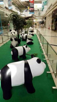 迎国庆熊猫模型展出租 熊猫主题展卡通模型出租租赁